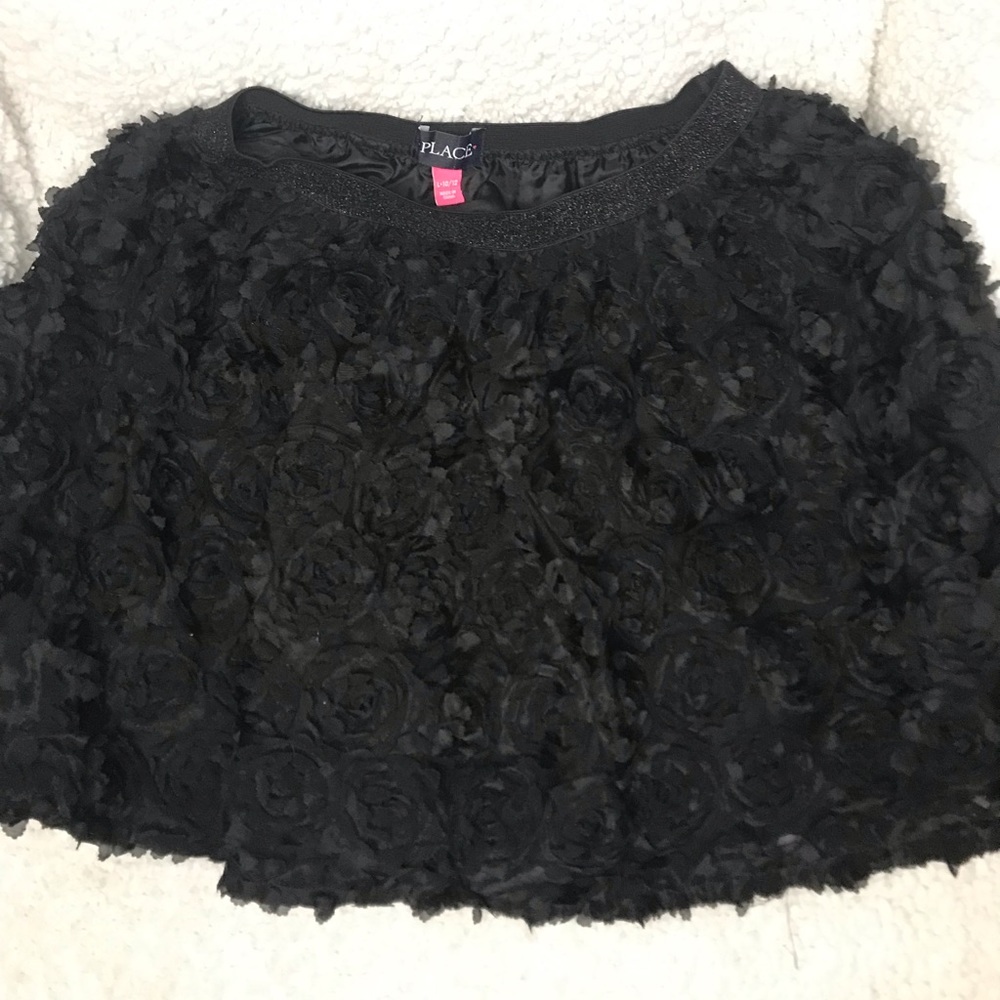 Children’s Place black flowered fancy skirt
